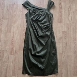 Maggie London Hunter Green Cocktail Dress 12